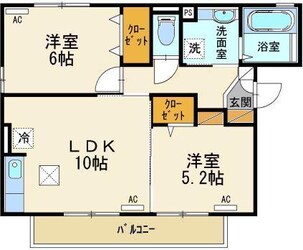 パレス鹿本の物件間取画像